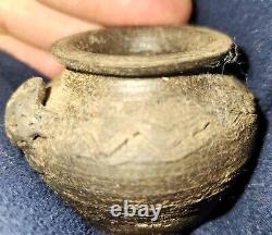 Late 1800s Turn Of The Century Tiny Art Pottery Bowl. Fantastic! George Ohr