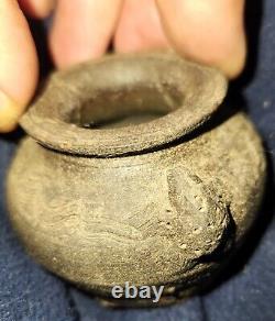 Late 1800s Turn Of The Century Tiny Art Pottery Bowl. Fantastic! George Ohr