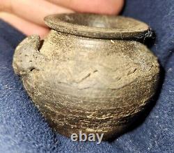 Late 1800s Turn Of The Century Tiny Art Pottery Bowl. Fantastic! George Ohr