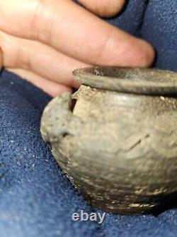 Late 1800s Turn Of The Century Tiny Art Pottery Bowl. Fantastic! George Ohr