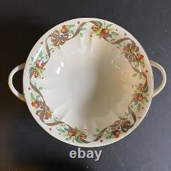 Lenox HOLIDAY TARTAN Dimension Collection Large Centerpiece Handled Bowl RARE