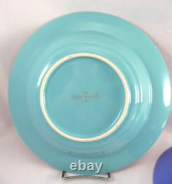 Lindt Stymeist COLORWAYS (2) Rim Soup/Pasta Bowls (2) Salad Plates