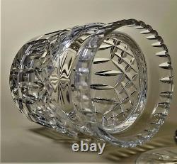 Lismore Blown Glass Biscuit Barrel & Lid Waterford Crystal Versatile Jar 6 1/2