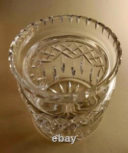 Lismore Blown Glass Biscuit Barrel & Lid Waterford Crystal Versatile Jar 6 1/2
