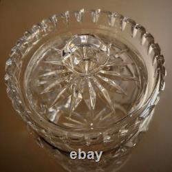 Lismore Blown Glass Biscuit Barrel & Lid Waterford Crystal Versatile Jar 6 1/2