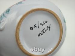 Lot of 5 Bjorn Wiinblad Style Italian Ceramic Bird Bowl & Spoon Sets Faiance