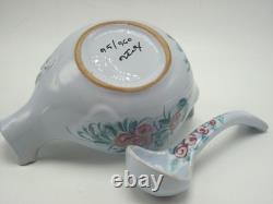 Lot of 5 Bjorn Wiinblad Style Italian Ceramic Bird Bowl & Spoon Sets Faiance