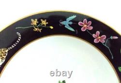 Lynn Chase Jaguar Jungle Soup Bowl(s) 9 1/4 Qty1 Multicolor 24K Gold 1988 Japan
