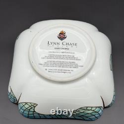 Lynn Chase St. Tropez 9 Square Vegetable Bowl, Seafood Theme, 24K Gold