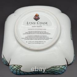 Lynn Chase St. Tropez 9 Square Vegetable Bowl, Seafood Theme, 24K Gold