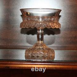 MINT 1896 Rare Antique EAPG By DALZELL GILMORE LEIGHTON PEDESTAL BOWL Compote