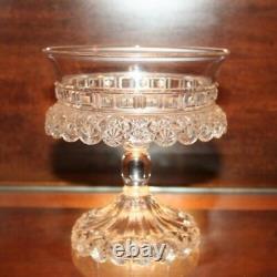 MINT 1896 Rare Antique EAPG By DALZELL GILMORE LEIGHTON PEDESTAL BOWL Compote