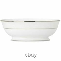 MSRP $300 Lenox Opal Innocence Stripe Open Vegetable Bowl