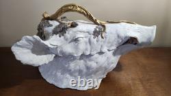 Magnani Porcelain Wild Boar Soup Tureen RARE, VTG