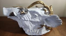 Magnani Porcelain Wild Boar Soup Tureen RARE, VTG