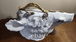 Magnani Porcelain Wild Boar Soup Tureen RARE, VTG