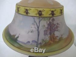 Magnificent C. 1910 Signed Pairpoint Reverse Painted Lamp Signed