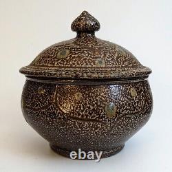 Mark Hewitt Pottery Lidded Pot Bowl Salt Glaze Aaron Weaver 2007 North Carolina