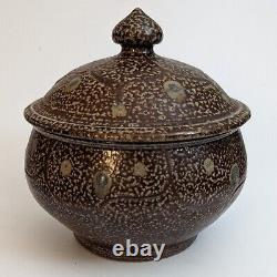 Mark Hewitt Pottery Lidded Pot Bowl Salt Glaze Aaron Weaver 2007 North Carolina