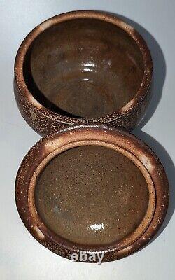 Mark Hewitt Pottery Lidded Pot Bowl Salt Glaze Aaron Weaver 2007 North Carolina