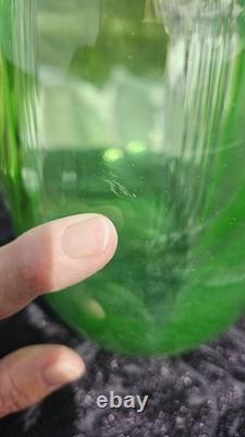 Massive Uranium Glass Fish Bowl 12 Glows Beautiful Rare Piece WON'T LAST