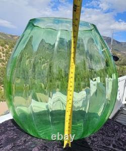 Massive Uranium Glass Fish Bowl 12 Glows Beautiful Rare Piece WON'T LAST