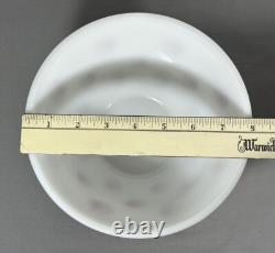 McKee Mixing Bowl Red Diamond Check Art Deco 8 Size Milk Glass