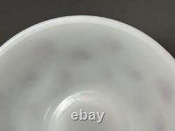 McKee Mixing Bowl Red Diamond Check Art Deco 8 Size Milk Glass
