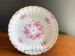 Meissen Pink India flower dinner and coffee service for 12, 92pcs, splendid