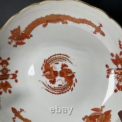 Meissen Red Court Dragon Bowl 9 7/8'