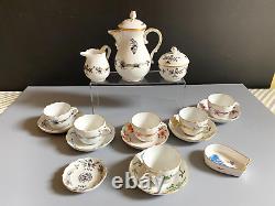 Meissen Rich Dragon Coffee Mocha Service 17 pcs, 1st choice, mint