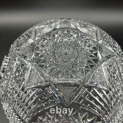 Meriden Diadem American Brilliant Cut Glass Bowl Early 20th Century 9 As-is