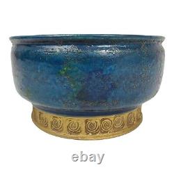 Mid-Century Bitossi Pottery Bowl Centerpiece Cinese Aldo Londi Italy Signed