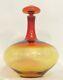 Mid Century Blenko Amberina Tangerine Large Glass Vintage Decanter 6532