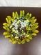 Mid Century Hand blown Glass Bowl Vibrant Primary Colors 8.25 in diameter