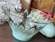 Mid-century Retro Atomic Space Chip & Dip Set Bowl Blendo / Anchor Hocking Glass