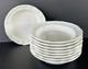 Mikasa French Countryside White Wide Rim Soup Bowls 8 1/2 Set of 9 F9000