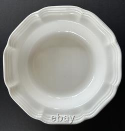Mikasa French Countryside White Wide Rim Soup Bowls 8 1/2 Set of 9 F9000