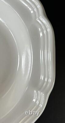 Mikasa French Countryside White Wide Rim Soup Bowls 8 1/2 Set of 9 F9000