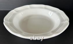Mikasa French Countryside White Wide Rim Soup Bowls 8 1/2 Set of 9 F9000
