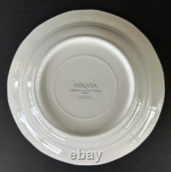 Mikasa French Countryside White Wide Rim Soup Bowls 8 1/2 Set of 9 F9000