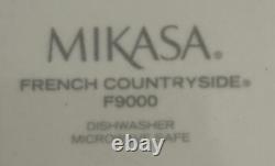 Mikasa French Countryside White Wide Rim Soup Bowls 8 1/2 Set of 9 F9000