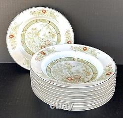 Mikasa Kabuki Wide Rim Soup Bowls 8 1/4 Set Of 8 Fine China