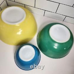 Mint Sunshine Stamps Pyrex Primary Colors Nesting Bowls, Need Red 402, Wanted