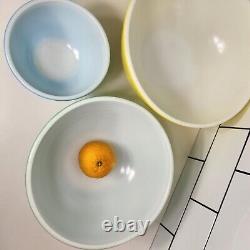 Mint Sunshine Stamps Pyrex Primary Colors Nesting Bowls, Need Red 402, Wanted