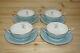 Minton Ardsley Turquoise (4) Cream Soup Bowls, 4¼ & (4) Cream Soup Saucers, 6¼