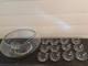 Moderno 14-Piece Hand Blown Crystal Punch Bowl Set with Cups, Ladle & Box
