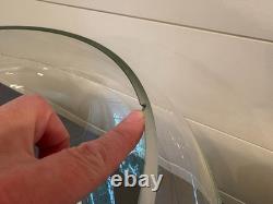 Moderno 14-Piece Hand Blown Crystal Punch Bowl Set with Cups, Ladle & Box