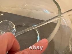 Moderno 14-Piece Hand Blown Crystal Punch Bowl Set with Cups, Ladle & Box