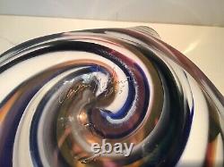 Monumental Blown Art Glass Bowl Signed & Dated By Darren Goodman 2005